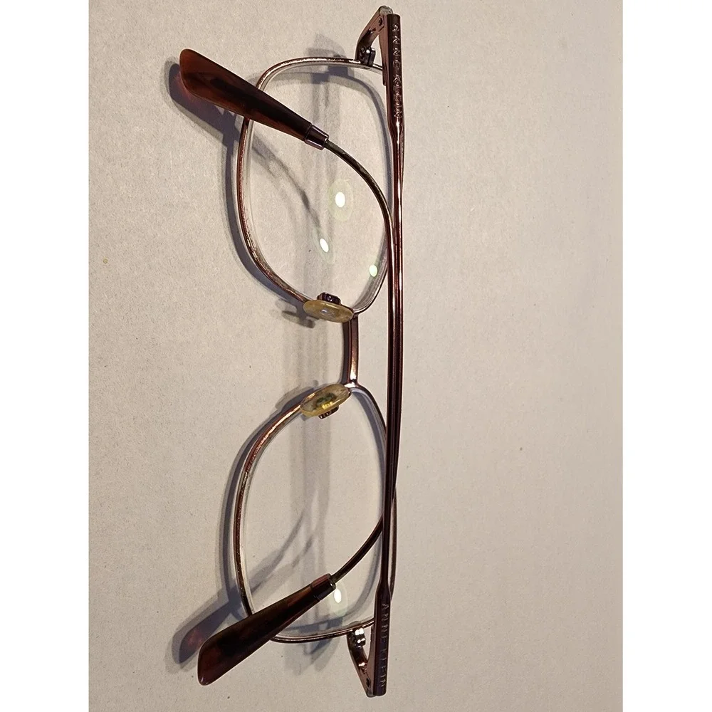 Anne Klein AK5073 Rose Gold Rectangular Eyeglasses Frames 52-16-140 Womens